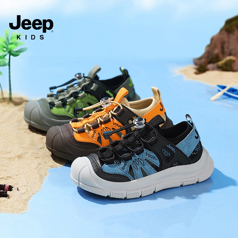 Jeep Children'S Shoes 2025 Comfortable Lightweight Women'S Shoes Baotou Sandals Tracing Shoes Men'S Shoes All-Match Trendy - Image 2
