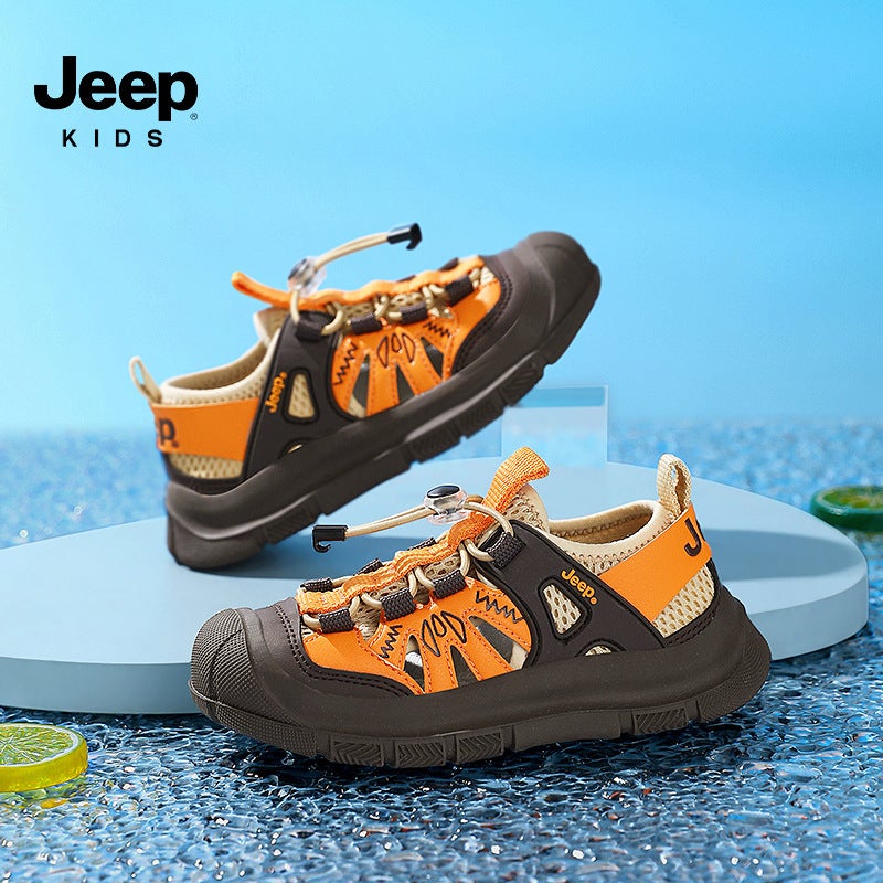 Jeep Children'S Shoes 2025 Comfortable Lightweight Women'S Shoes Baotou Sandals Tracing Shoes Men'S Shoes All-Match Trendy - Image 4
