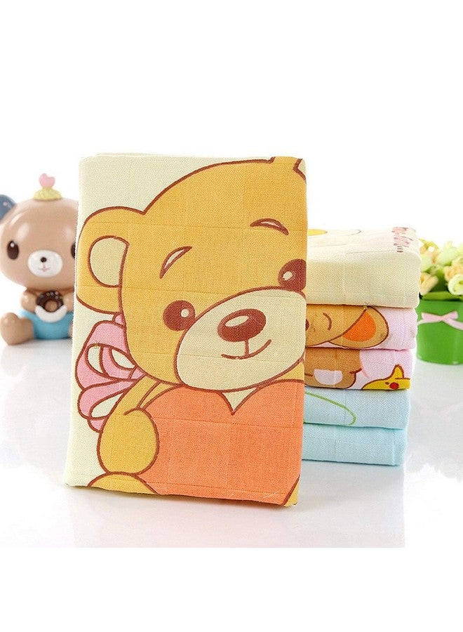 TERI BERI 100% Soft Cotton Baby Bath Towel for Infants/New Born/Babies (0-12 Months) (Pack of 2) (Colours & Prints Vary), Multi - Image 5