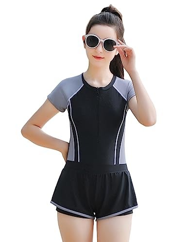 KORADI Girls Swimsuits Rash Guard Swim Sets Kids Two-Piece Bathing Suits Teen Swimwear Beach Shorts Sun Protection Swim Shirts 8-14 Years - Image 1