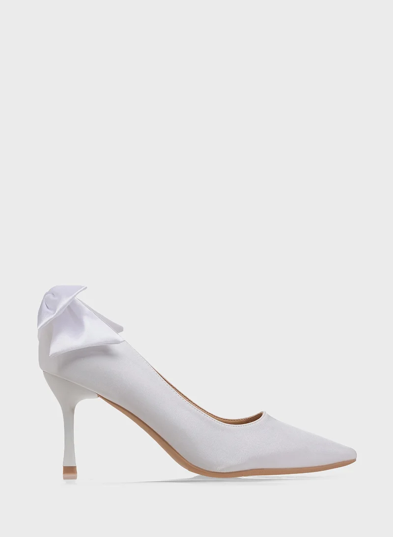 Khizana Heeled Pump With Bow