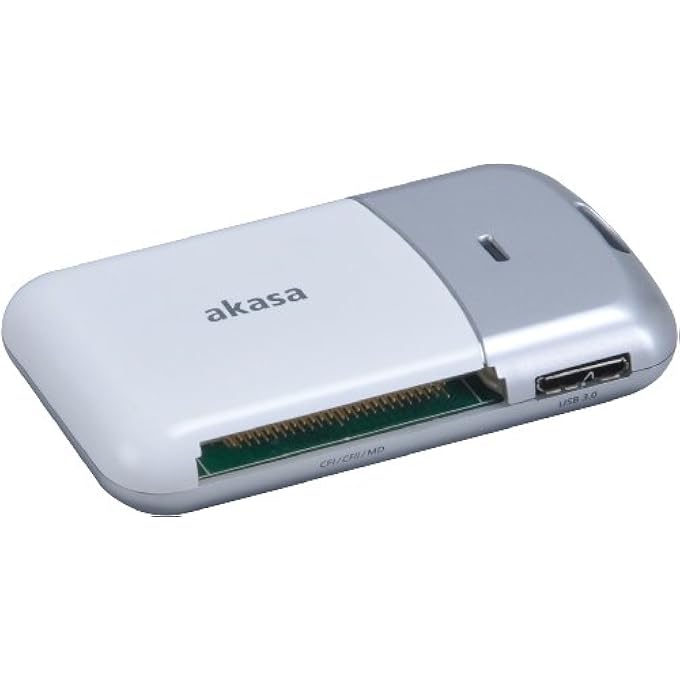 AK-CR-05U3SL USB 3.0 PORTABLE CARD READER - SILVER