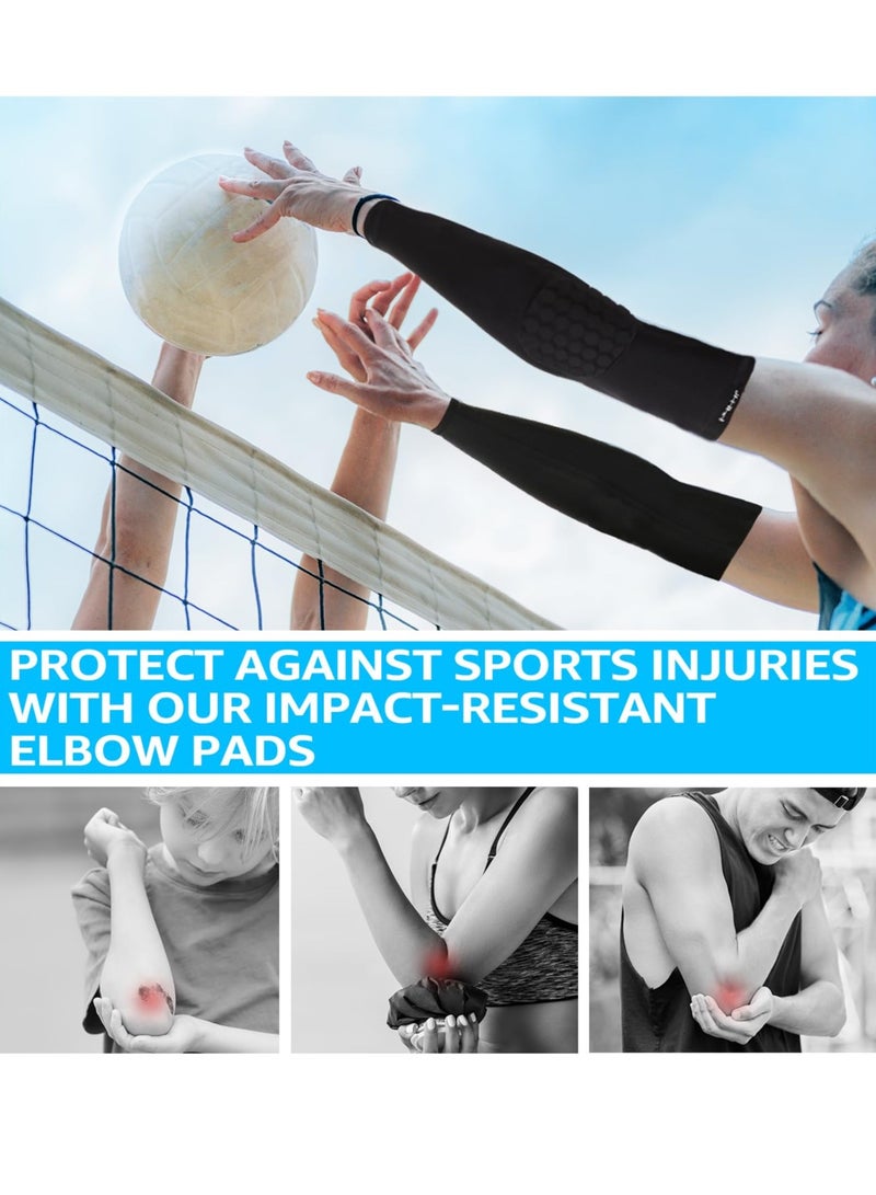 Bukela Elbow Pads, Basketball Shooter Sleeves, Collision Avoidance Hex Padded Elbow For Volleyball Football Baseball Cycling - Image 4