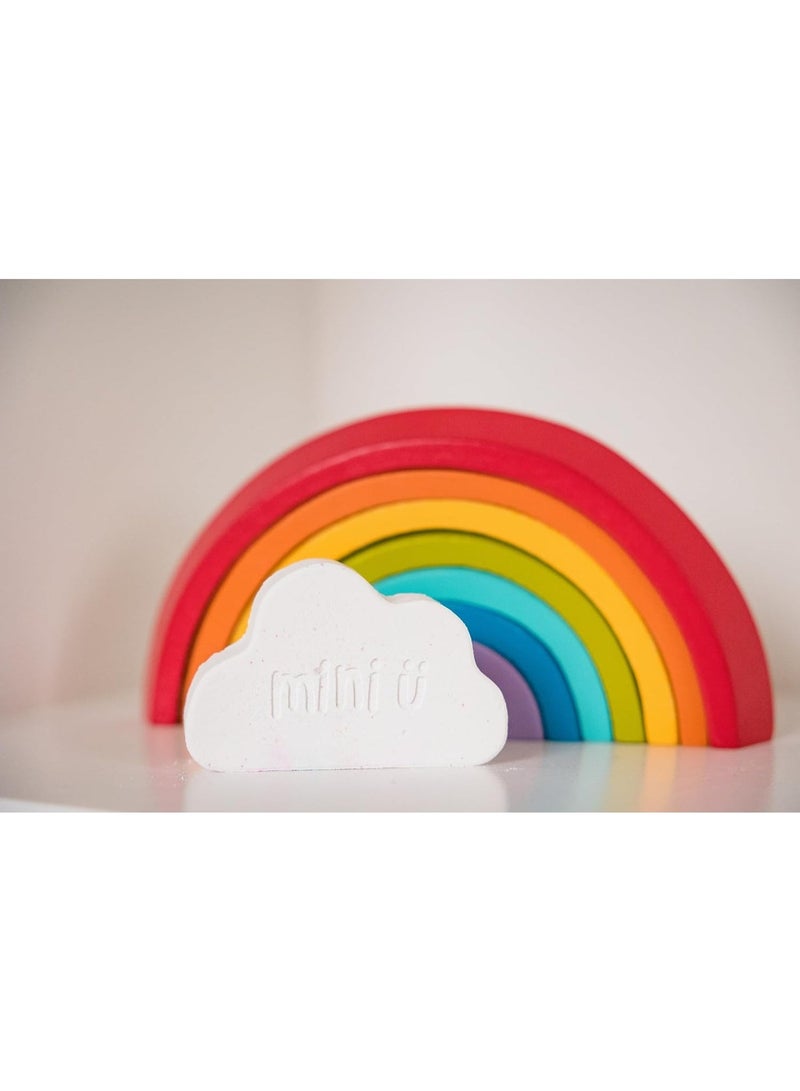 Mini U Cloud Rainbow Trail Bath Bombs 3 Pack For Kids, Colorful Fizzing Bath Bombs, Vegan, Cruelty Free, Mess-Free Bath Time Fun - Image 2