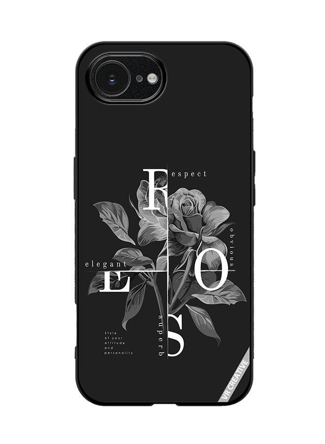 Protective Case Cover For Apple iPhone 16e Flower Design Multicolour