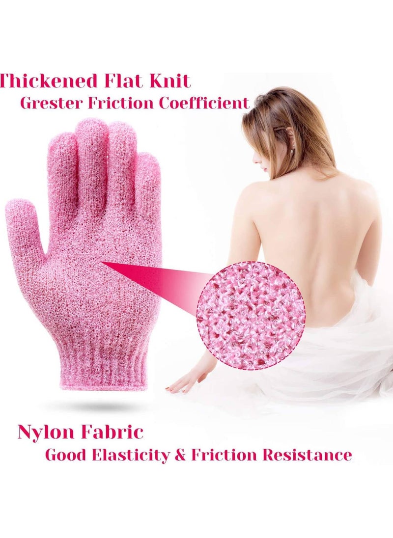 Prostuff.in Prostuffin Bath Exfoliating Gloves Body Scrubber Gloves Wash Skin Cleaner Shower Bath Glove For Showerspamassage Body Scrubsdead Skin Cell Remover Multicolor 2 Pair  - Image 4