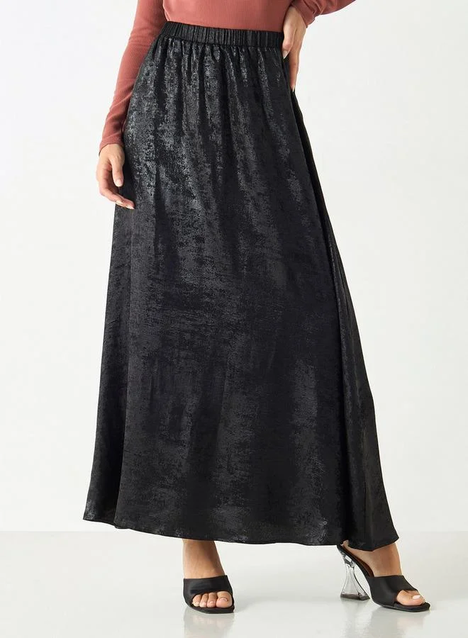 2Xtremz 2Xtremz Textured A-line Maxi Skirt