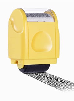 Y&D Roller Stamp Protection Identity Theft Stamps for Confidential Security Stamp, Anti and Privacy Safety, Perfect (Yellow)  - Image 1