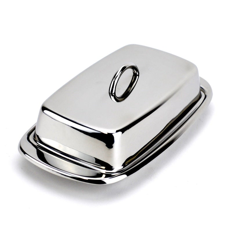 Cuisinox Stainless Steel Butter Dish with Lid, 4" x 7.5" - Image 5