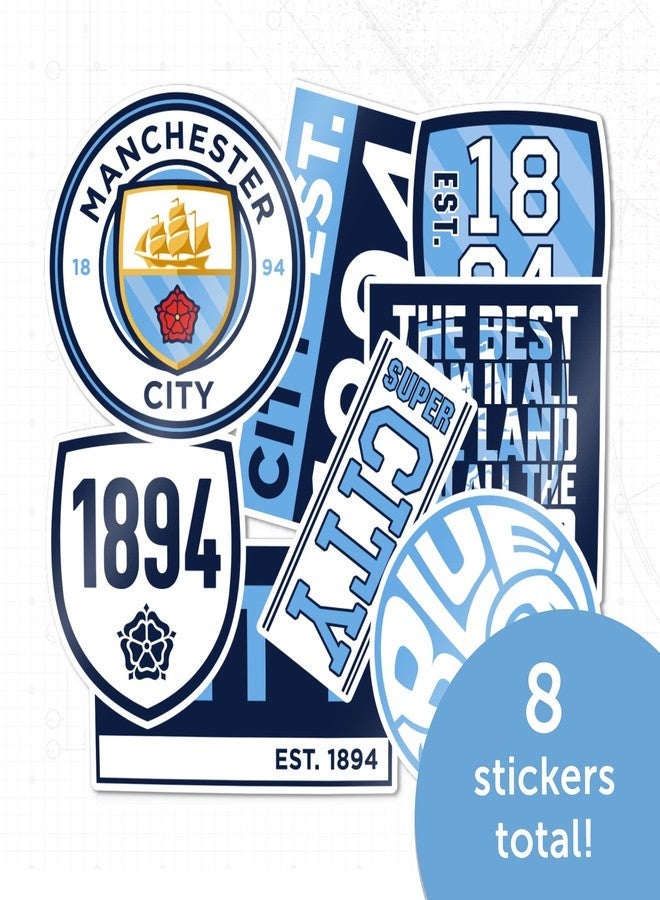 Desert Cactus Manchester City Stickers Man City MCFC Sheet Vinyl Football Soccer Premier League Decal Laptop Water Bottle Car Scrapbook Sheet (Type 2) - Image 5