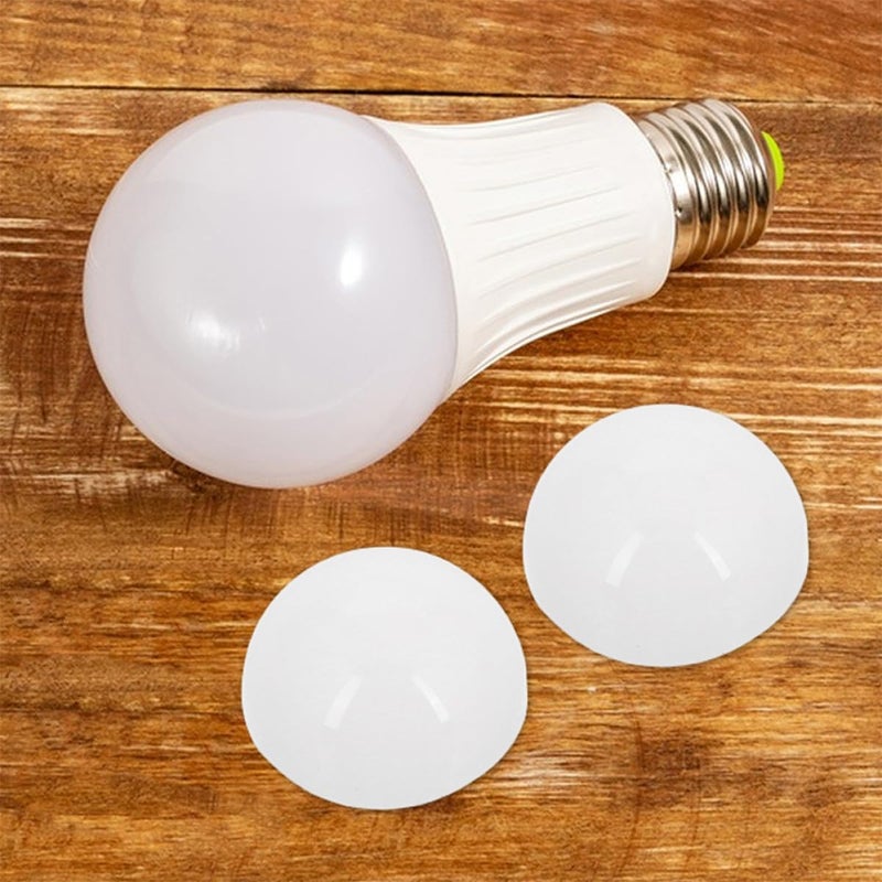 10 قطع من غلاف مصباح الزينة LED دائري بلاستيكي بديل نصف كروي عاكس لمبة تركيبات بديلة لمرآة المكياج وإضاءة الحمام وغرفة النوم - Image 5