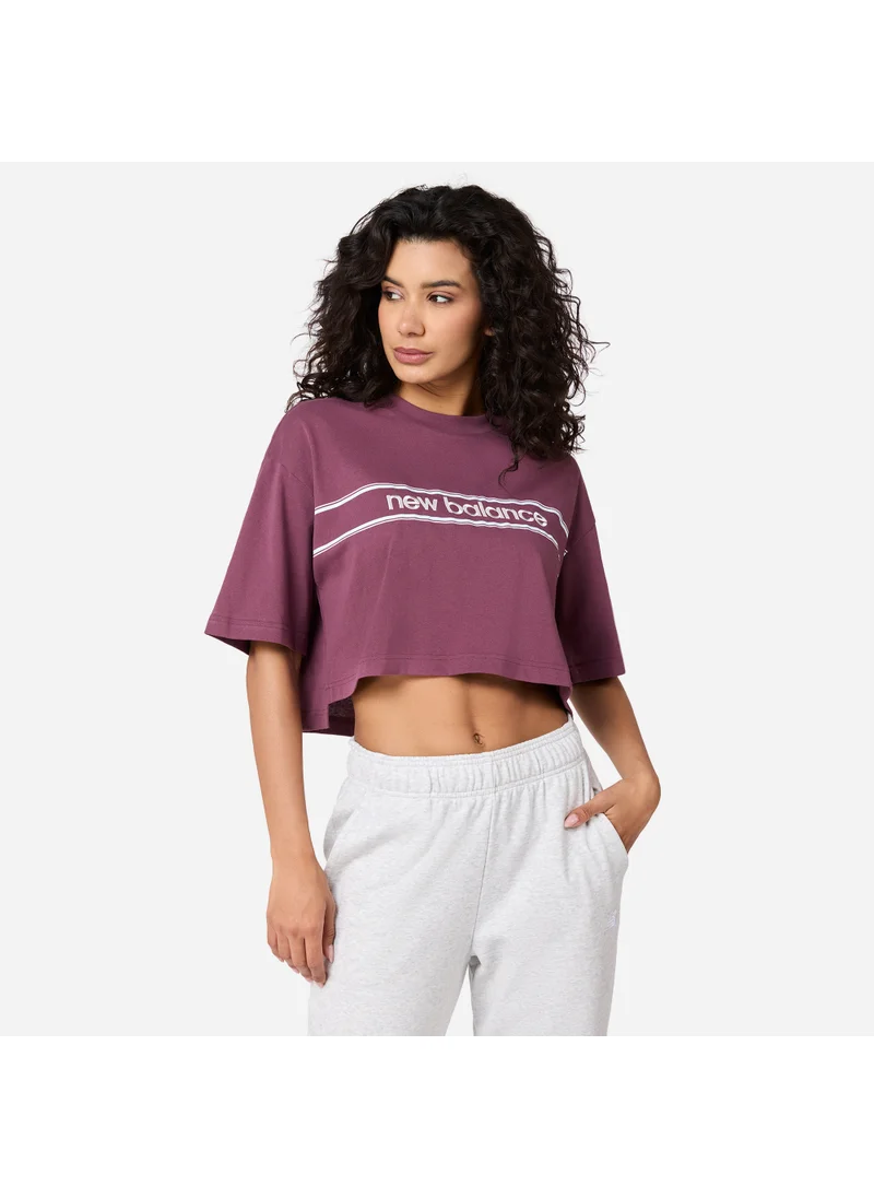 New Balance Women's Athletics Linear Logo T-Shirt