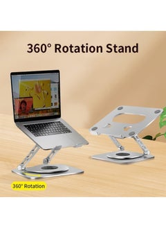 Generic Adjustable 360° Rotating Foldable Tablet Stand – Aluminum Holder for iPad, Tablets & Smartphones – Flexible Desk, Bed & Home Use (Grey)  - Image 5