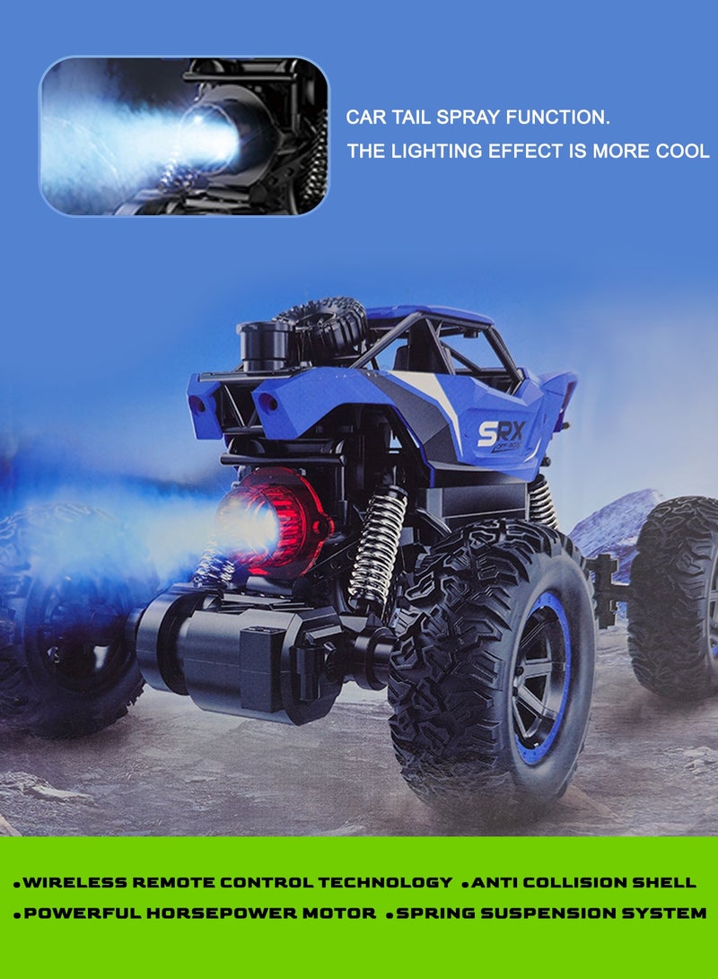Syrcar Remote Control Car for Kids – 4WD Off-Road RC Car with Water Vapor Effect, 2.4GHz Controller, Rechargeable Battery – Monster Truck Toy - Image 3