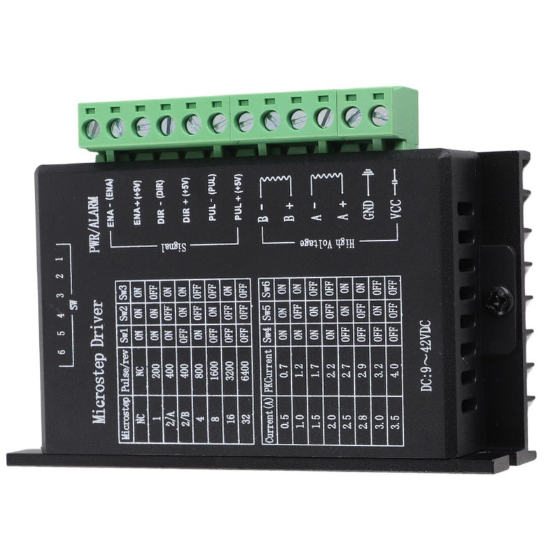 TB6600 4 0A 32 Microstep Stepper Motor Driver CNC Controller Board Aluminum Module - Image 5