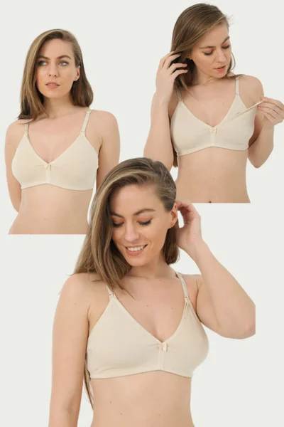 ارما يلدز 3-Piece Set Ten Maternity Bra Uncovered Cotton Lycra