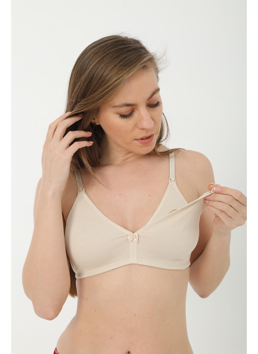 Arma Yıldız 3-Piece Set Ten Maternity Bra Uncovered Cotton Lycra  - Image 4