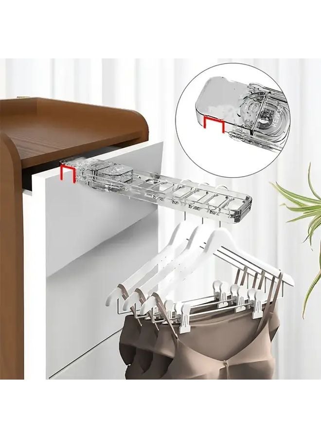 رفّافة ملابس قابلة للطي بممص شفاف متينة توفير للمساحة منظّم تعليق - Image 5