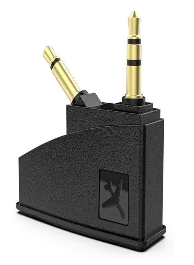 Xivip Airplane Headset Audio Adapter Compatible with Bose QC45 QC35ii QC35 QC20 QC25 QC3 QC2 NC700 SoundLink SoundLink II AE2 AE2i AE2W Headphones, 3.5 mm Male to 3.5 mm Female