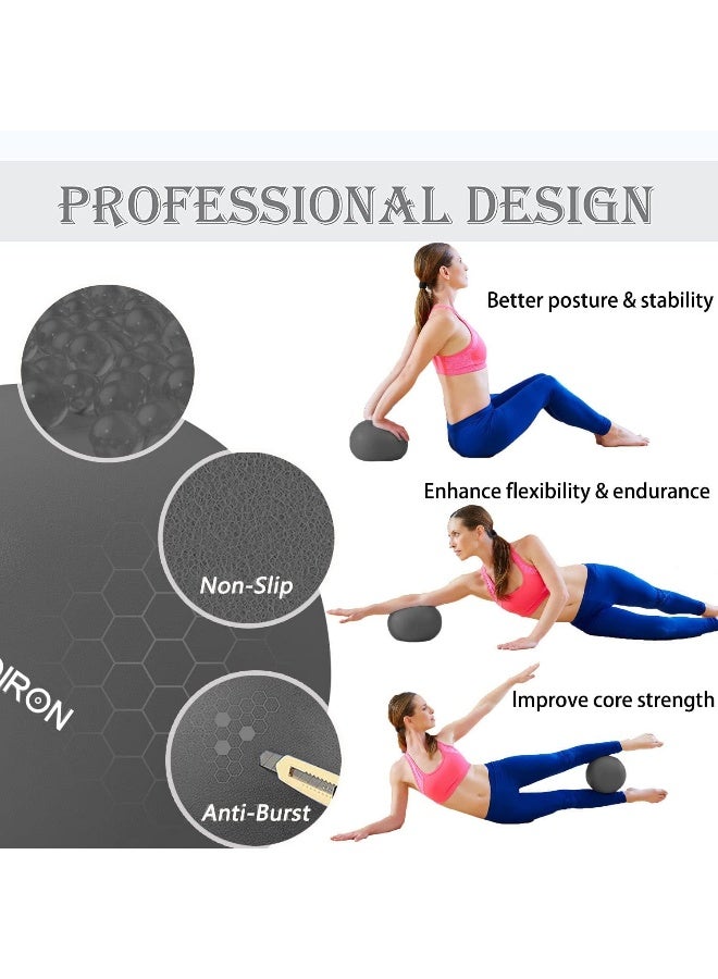 PROIRON Pilates Ball 25cm Mini Ball Small Exercise Ball for Pilates, Yoga, Core Training, Physical Therapy, Balance, Stability, Stretching - Image 3