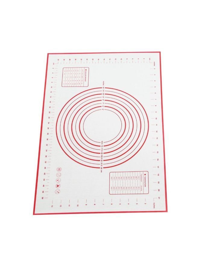 نيبمينينت بساط خبز للعجين غير لاصق من السيليكون أحمر 40سنتيمتر - Image 2