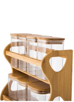 Dania 7 Piece Storage Set Different Sizes Bamboo Lid  - Image 3