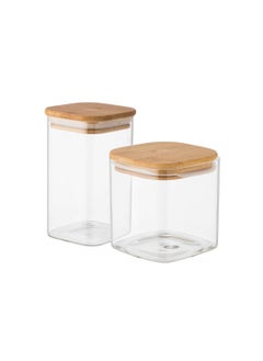 Dania 7 Piece Storage Set Different Sizes Bamboo Lid  - Image 4