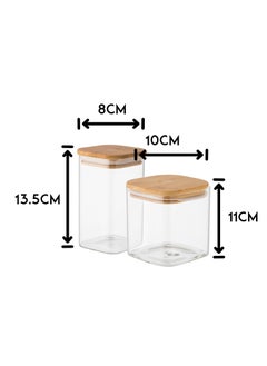 Dania 7 Piece Storage Set Different Sizes Bamboo Lid  - Image 5