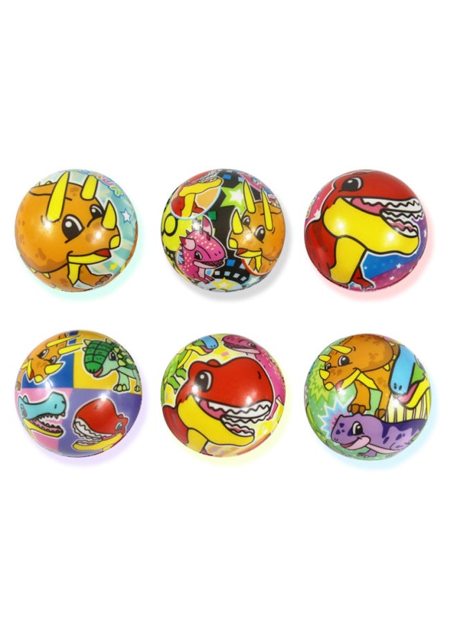 Generic - 6.3 Polyurethane PU Foam Children's Cartoon Dinosaur Sponge Ball Can Be Squeezed Decompression Vent Bouncing Toy Ball-Color:Unicorn Horse Style - Image 1