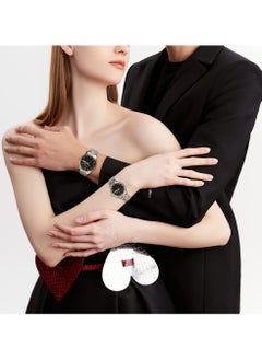 OLEVS OLEVS His and Her Couple Watches Business Men Women Couple Set Pair Watch Matching Romantic Quartz Stainless Steel Waterproof Date  - Image 4