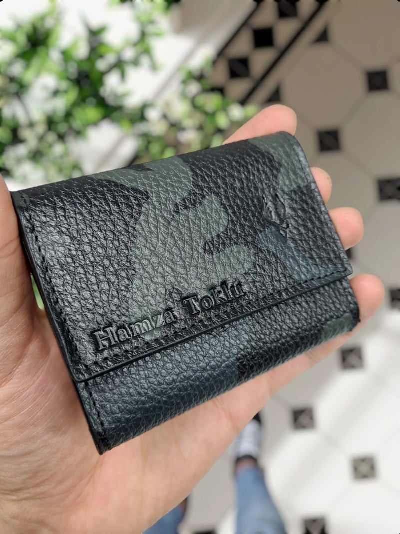 VISSO 660 Leather Name Custom Strong Magnet Locked Accordion Fan Card Holder Wallet for Men and Women Use  - Image 1