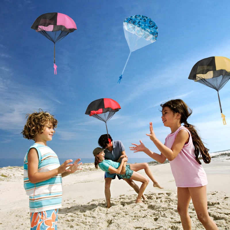 Spectabilis Army Parachute Toy for Kids Outdoor Toys, Tangle Free Figures Flying Toy for Kids Ages 4-8 and Up Boys Party Favors Paratrooper Easter Egg Bastet Stuffer for Boy - Image 4