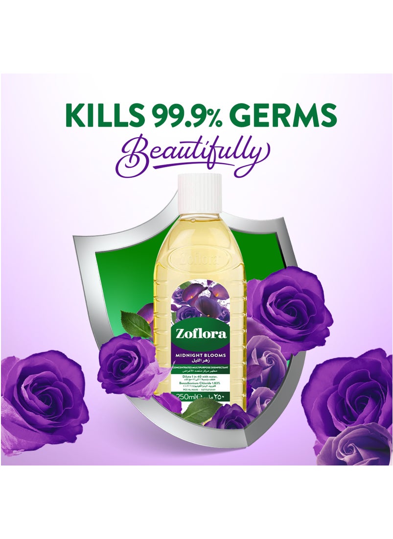 Zoflora Concentrated Disinfectant Midnight Blooms 250ml  - Image 2