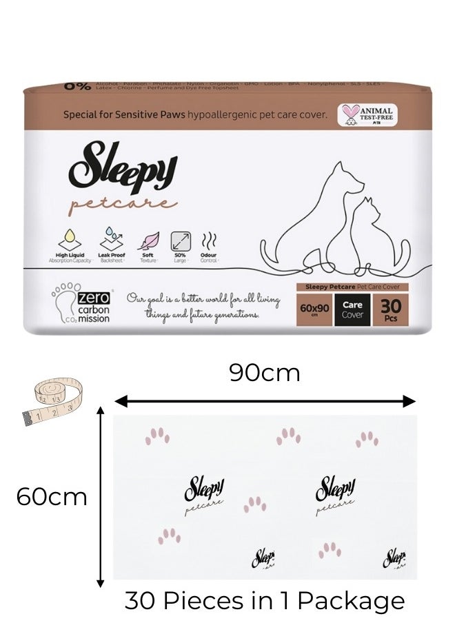 Sleepy - Sleepy Petcare Leak-Proof Pet Pads -30 piece/60×90 cm- Maximum comfort and protection for your pets, no mess, no stress! - Image 1