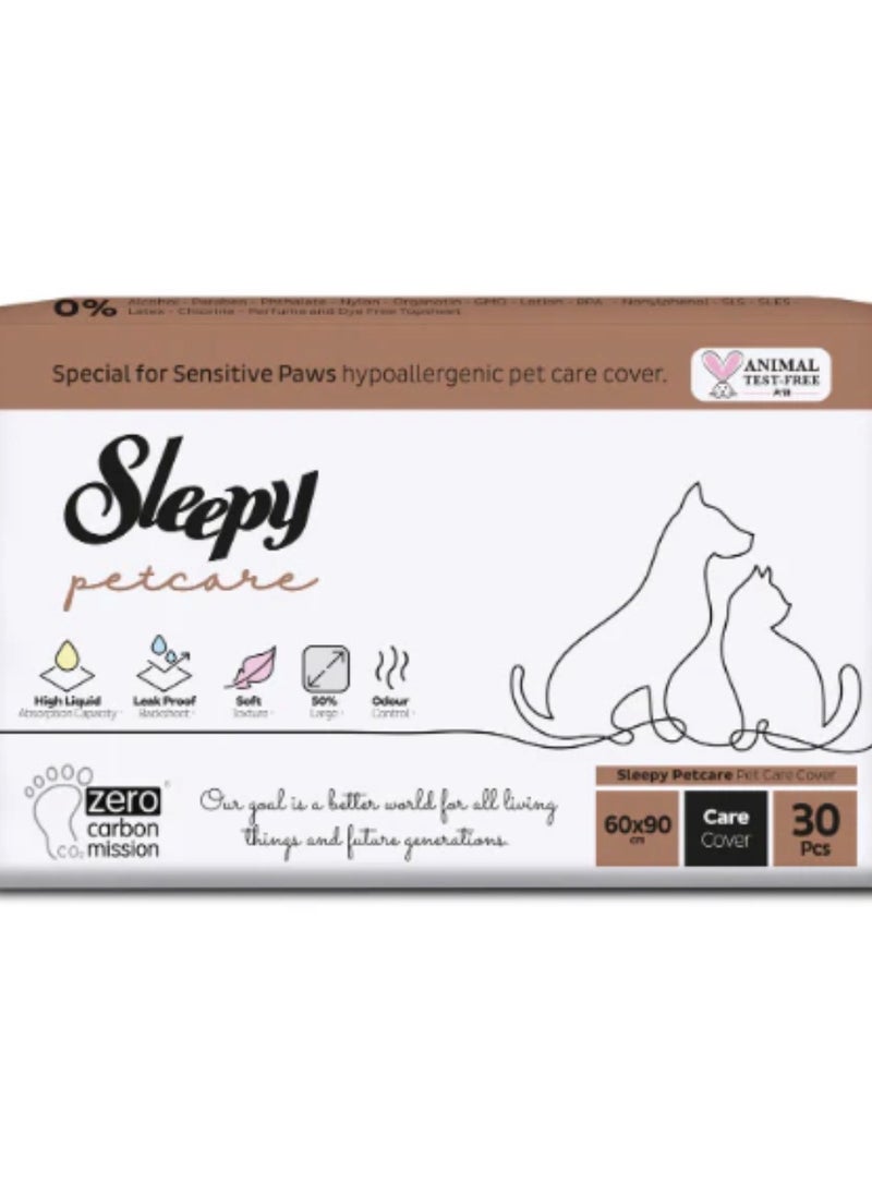 Sleepy - Sleepy Petcare Leak-Proof Pet Pads -30 piece/60×90 cm- Maximum comfort and protection for your pets, no mess, no stress! - Image 1