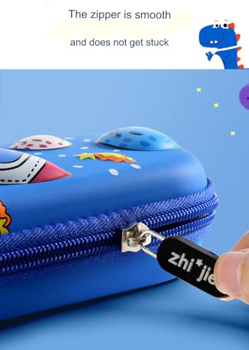 Spiaty Cloth 3D Rocket Multi Layer Pencil Case & Stationery Box, Blue - Image 5