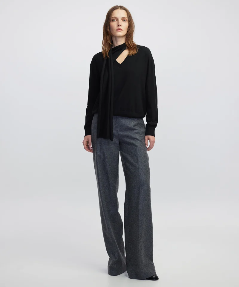 ابيكول وشاح سترة محبوكة