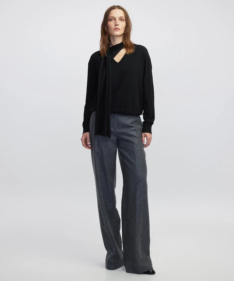 ابيكول وشاح سترة محبوكة