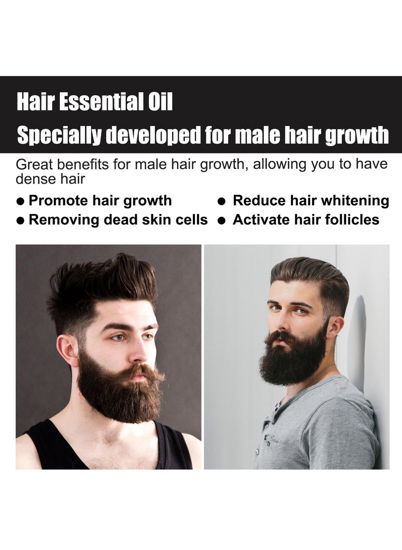 East Moon - Men's Thick Hair Serum, Hair Growth Serum For Thinning Hair For Men, Anti Hair Loss Regrowth Essence Oil For Moisturizing, Anti-hair Loss, Thick And Solid Hair - Image 1