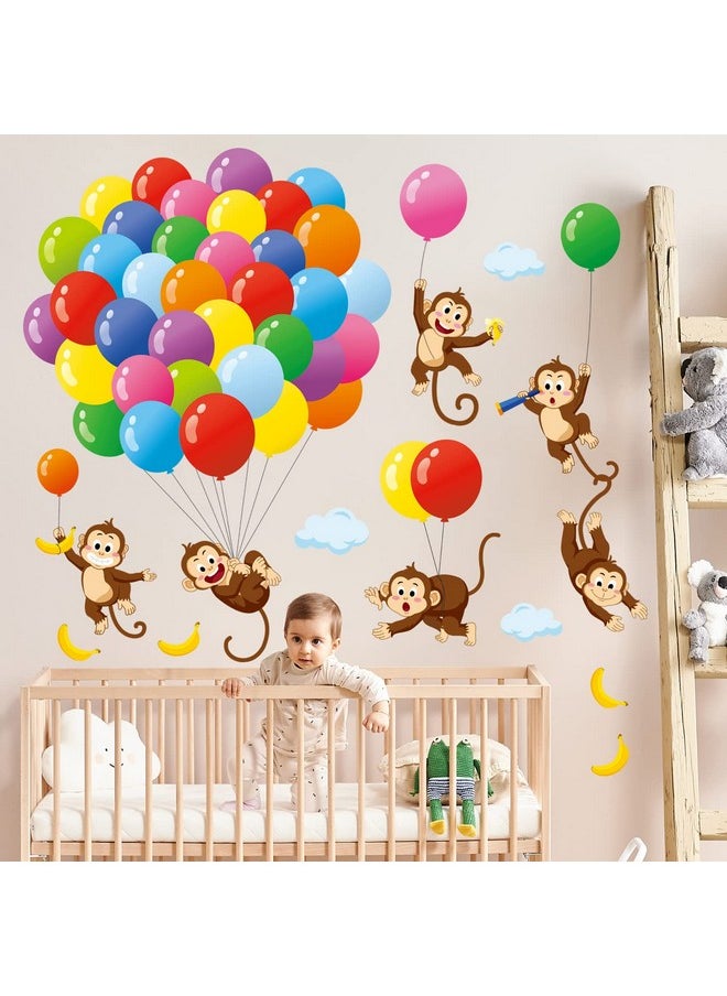 Sg-2202 Balloons Monkey Wall Stickers Cartoon Monkeys Decals For Kids Children Baby Bedroom Nursery Living Room Art Home Decor Decoration Removable - pzsku/Z0DFFD73B06C35770A927Z/45/_/1735214497/3d7c74f2-ea7e-4f70-aa12-8f89a212ff47