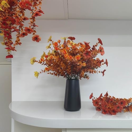 HUBUISH Matte Black Vase - Black Flower vase, 6" Small Simple Modern Ceramic Vases for Flower/Pampas Grass, Minimalist Farmhouse Boho Vase for Centerpieces, Home Decor, Bathroom Decor - Image 3