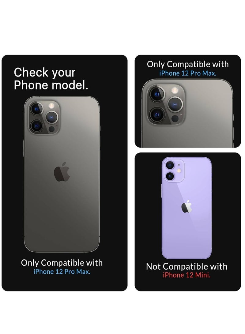 DUSALA IPhone 12 Pro Max Clear Magnetic Cover, MagSafe Compatible, Hybrid Protective, Crystal Clear Back Case, Shockproof Silicone Frame, Slim Transparent Case (iPhone 12 Pro Max) - Image 2