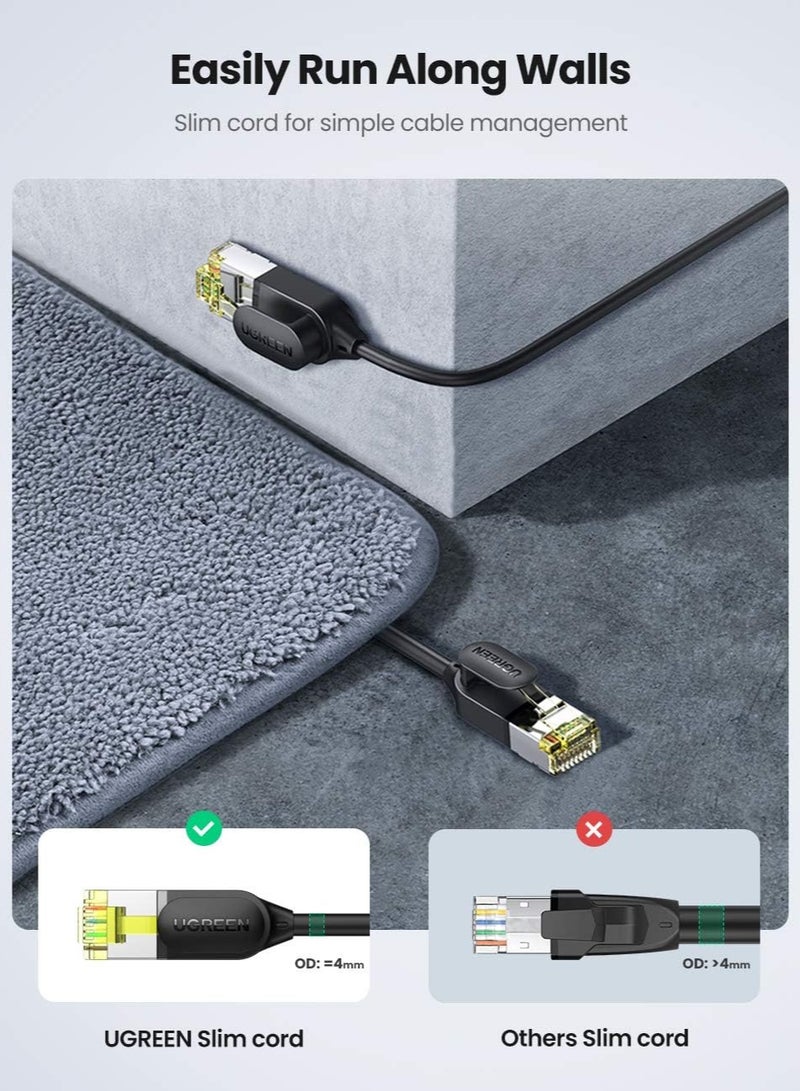 UGREEN CAT7 Shielded Round Fine Cable Modular Plugs 3m - Image 2