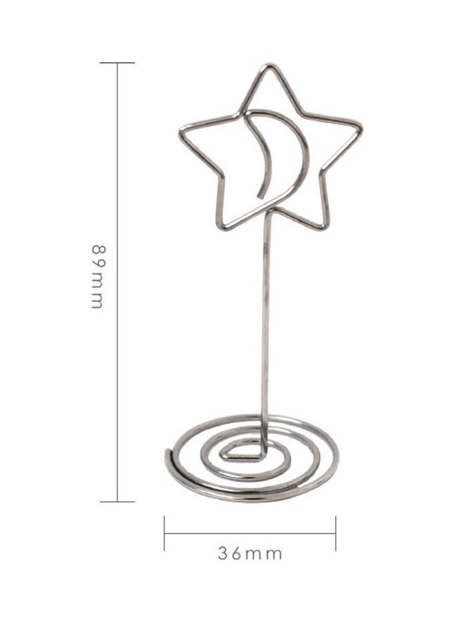 NIBEMINENT Creative Desktop Card Holder Silver