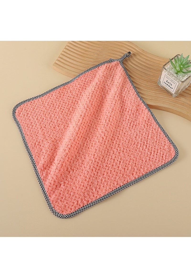 15-Piece Kitchen Daily Dish Towel Cloth Pink ( 25 x 25 x 3 cm )  - Image 3