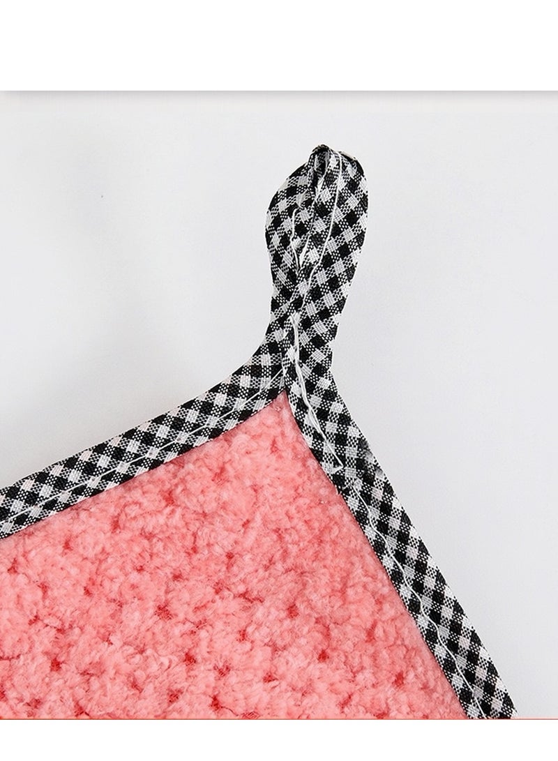15-Piece Kitchen Daily Dish Towel Cloth Pink ( 25 x 25 x 3 cm )  - Image 5