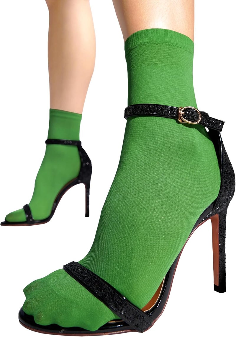 sofsy Italian High-Fashioned Ankle Socks - 40 Den Semi Sheer Nylon Stockings for Women | Durable, Soft, Low-Cut Design - Image 1