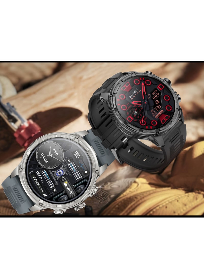 RollsTimi  Men’s Full-Touch Bluetooth Smart Watch, All-Day Health Monitoring, DIY Watch Face Wallpaper, Message Notifications, Bluetooth Smart Call Answering/Dialing, Multiple Sports Modes, HD Large Screen, RT V99 - Image 2