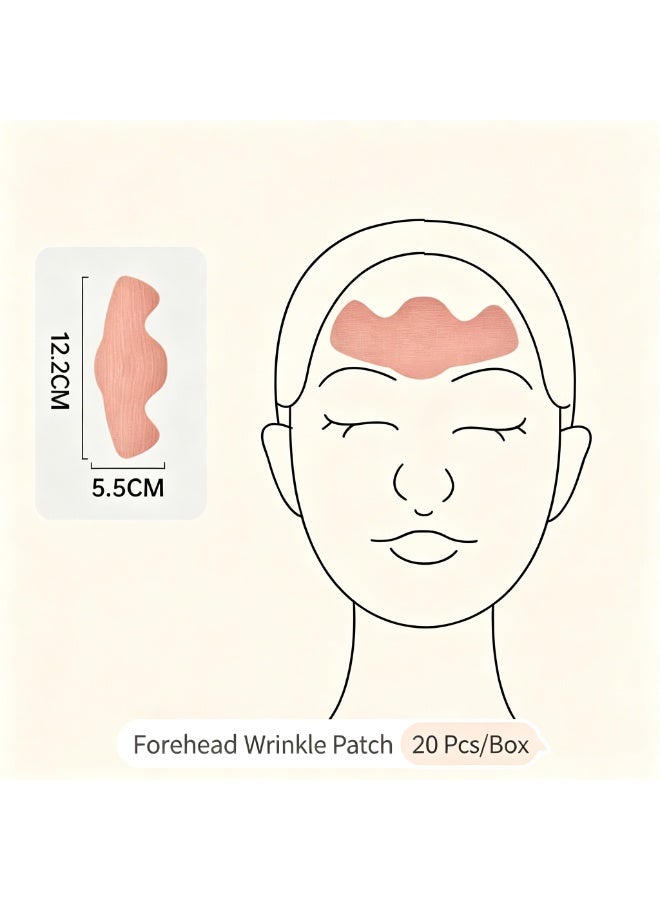 20Pcs Elastic Forehead Wrinkle Lift Tape, Anti-Aging Facial Patches, Waterproof & Breathable Skin Tightening Strips - Image 4
