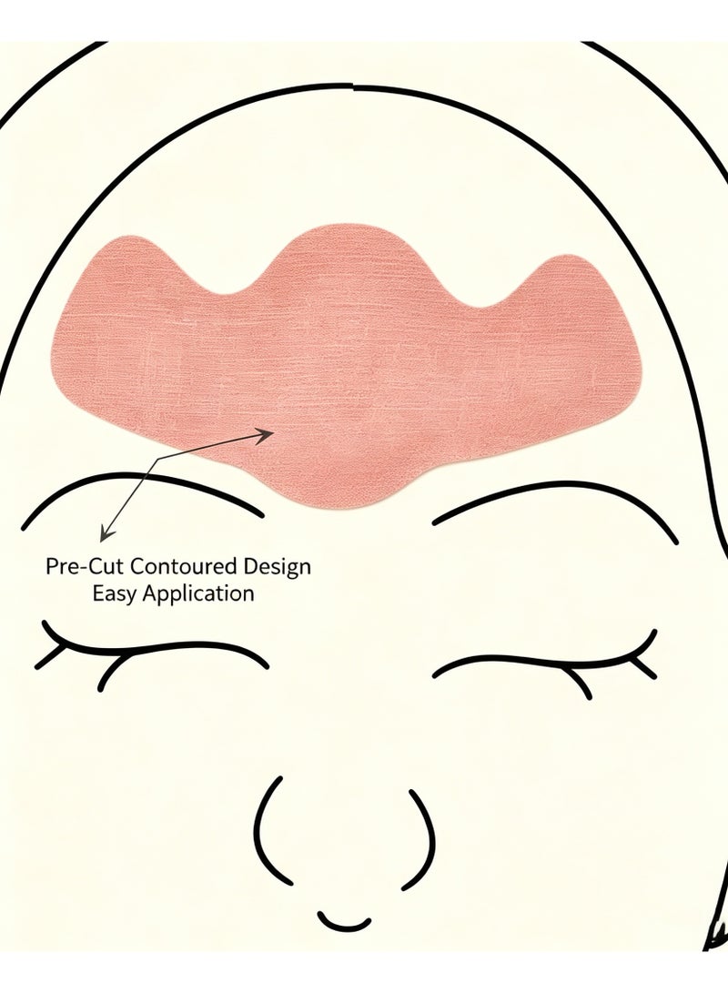 20Pcs Elastic Forehead Wrinkle Lift Tape, Anti-Aging Facial Patches, Waterproof & Breathable Skin Tightening Strips - Image 2